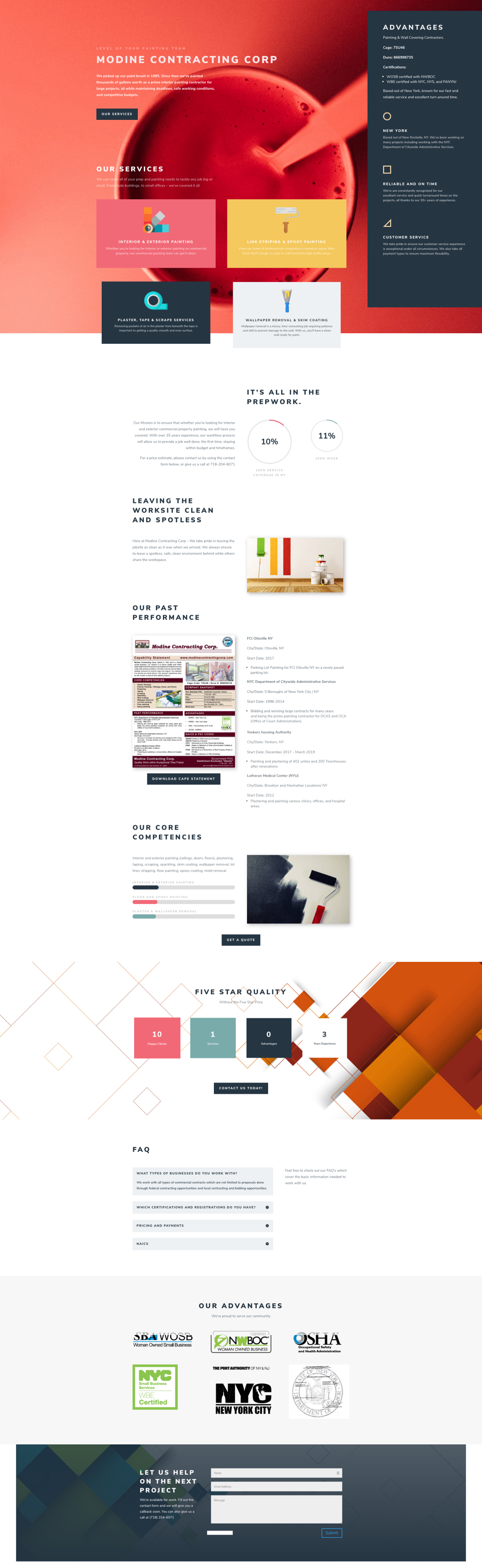 One Page Website - Small Business Development Group, Inc